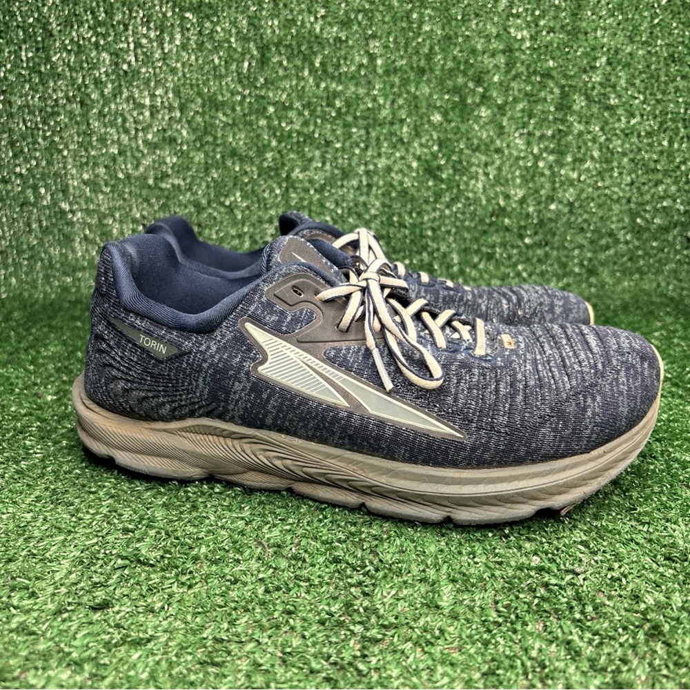 Altra Torin 5 Luxe Navy Blue Gray Lace Up Running Shoes ALOA5485445 Women's Sz 8